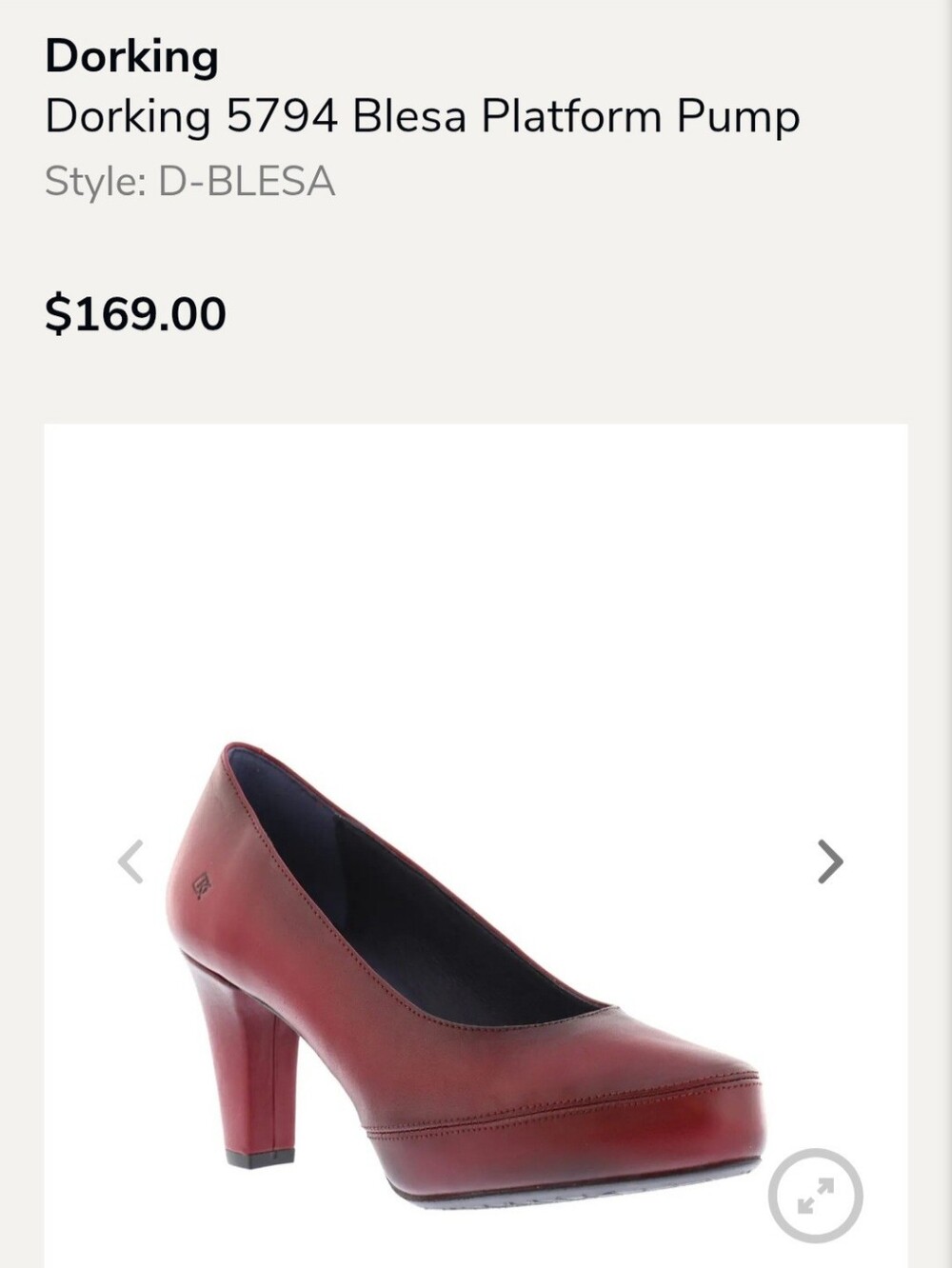 **PRICED TO SELL **BRAND NEW Dorking Burgandy Pumps - Picture 4 of 6